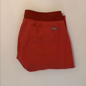 Orange Zamora Jogger Figs Scrub Pants. Size Large
